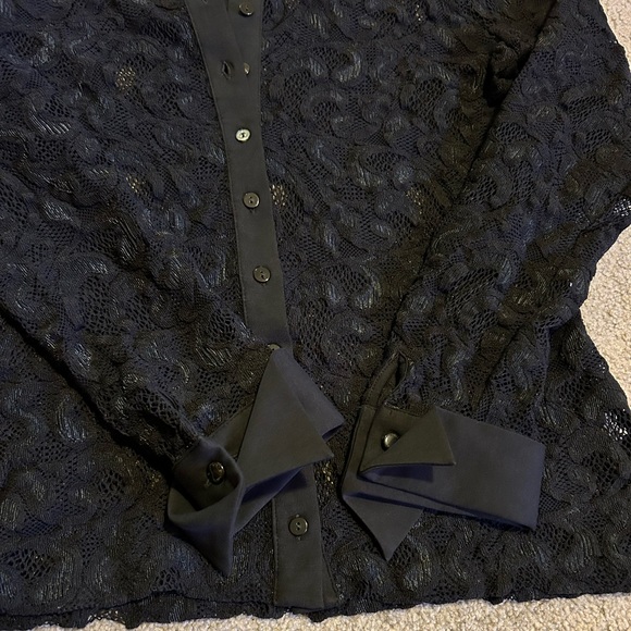 Anne Fontaine Paris Elga Lace Blouse - Picture 7 of 11